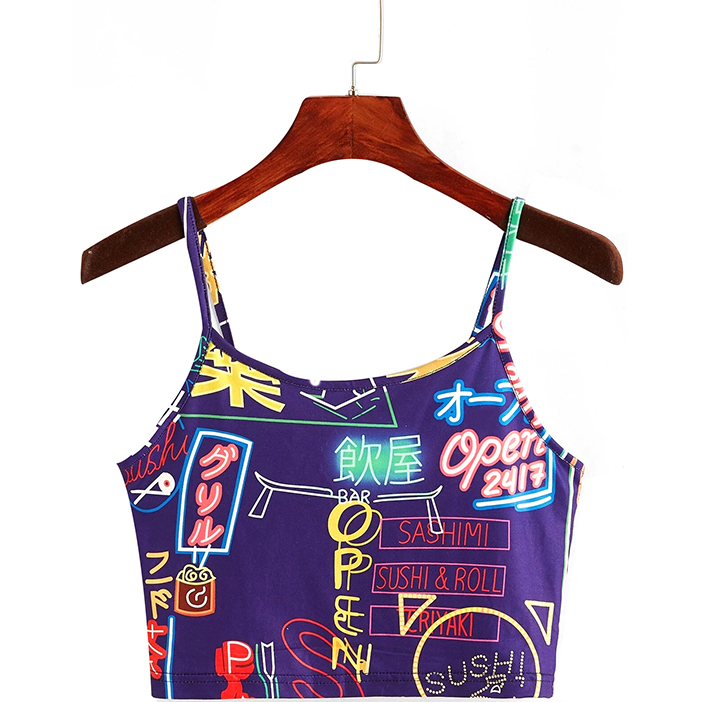 Pop Art Print Cami Crop