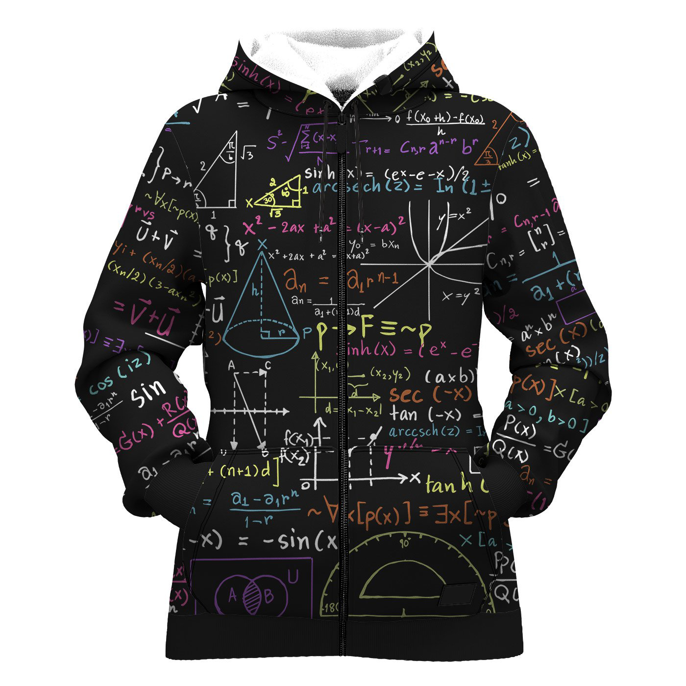 Mathematics Zipper Hoodies