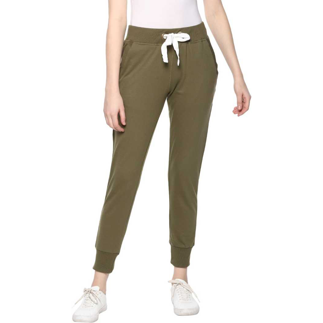 Green Sli Fit Running Jogger Pants