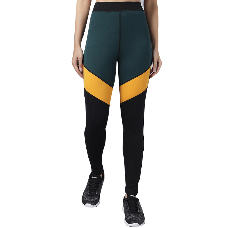 Nlack & Yello Colorblock Yoga Tights