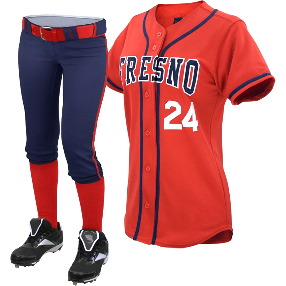 Red & Blue Baseball Uniforms