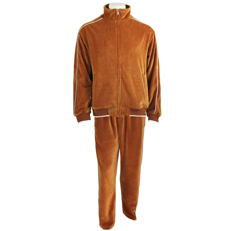 Orange Velour Tracksuits