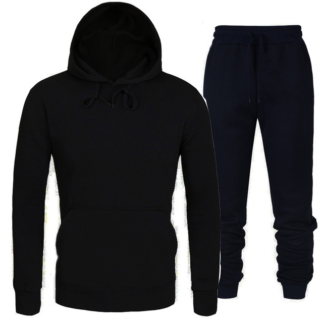 Wholesale Blank Pullover hooded Tracksuits