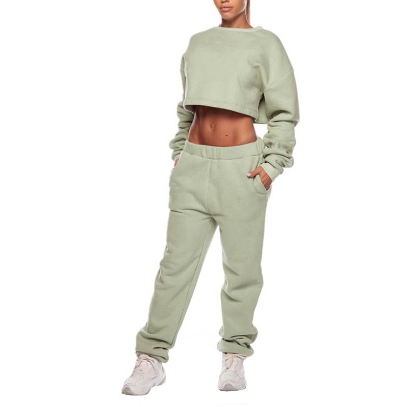 Crop Sweat & Jogger Set Women