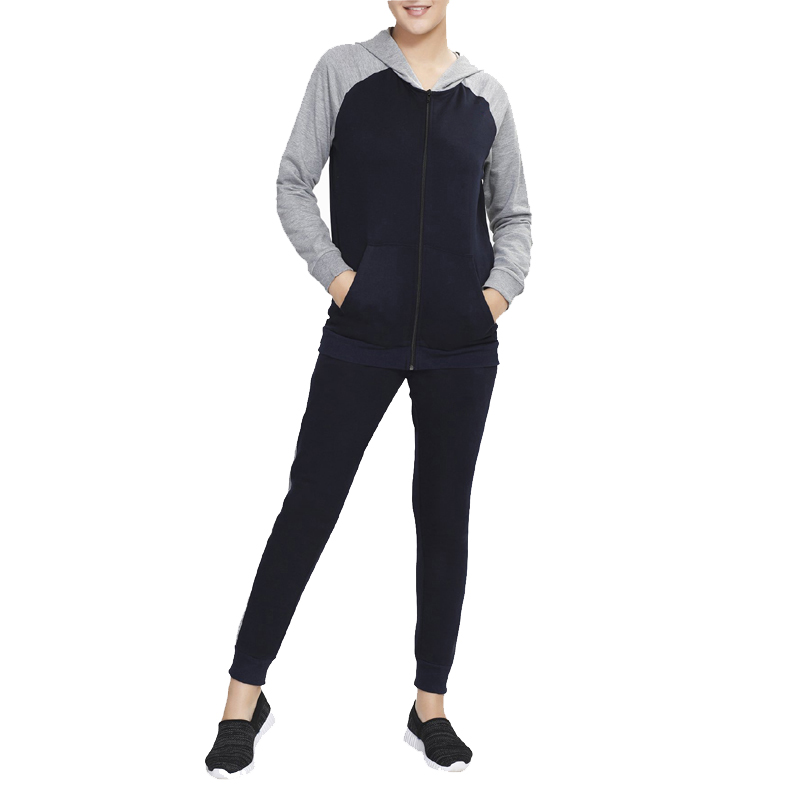 Navy & Grey Tracksuit Women