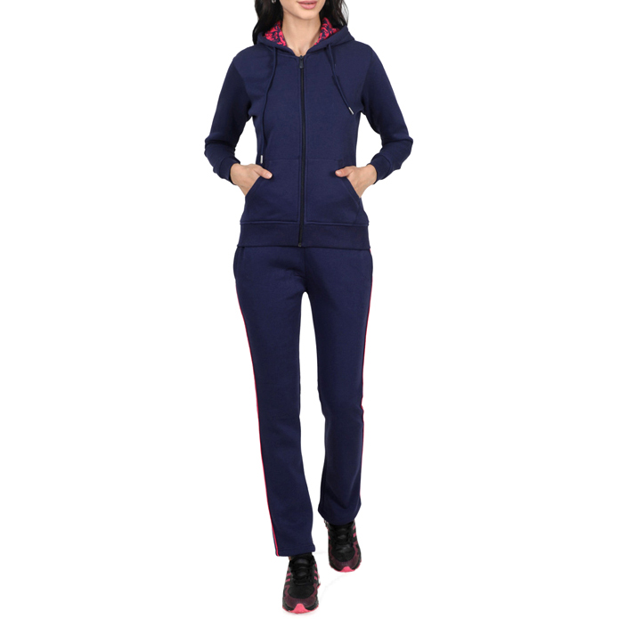 Navy Hooded Tracksuits Women