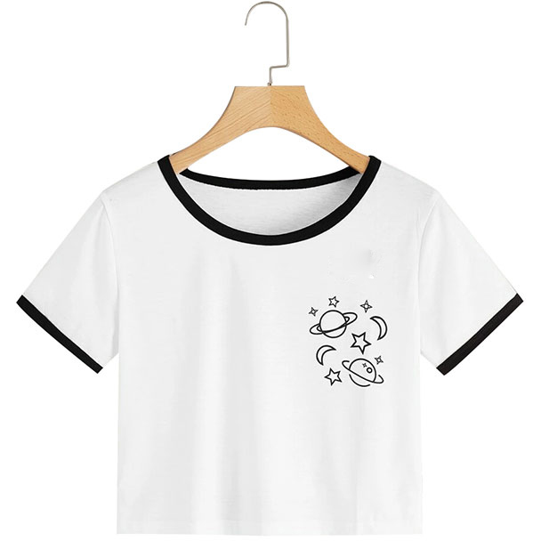 Plannet Graphics Crop Tee