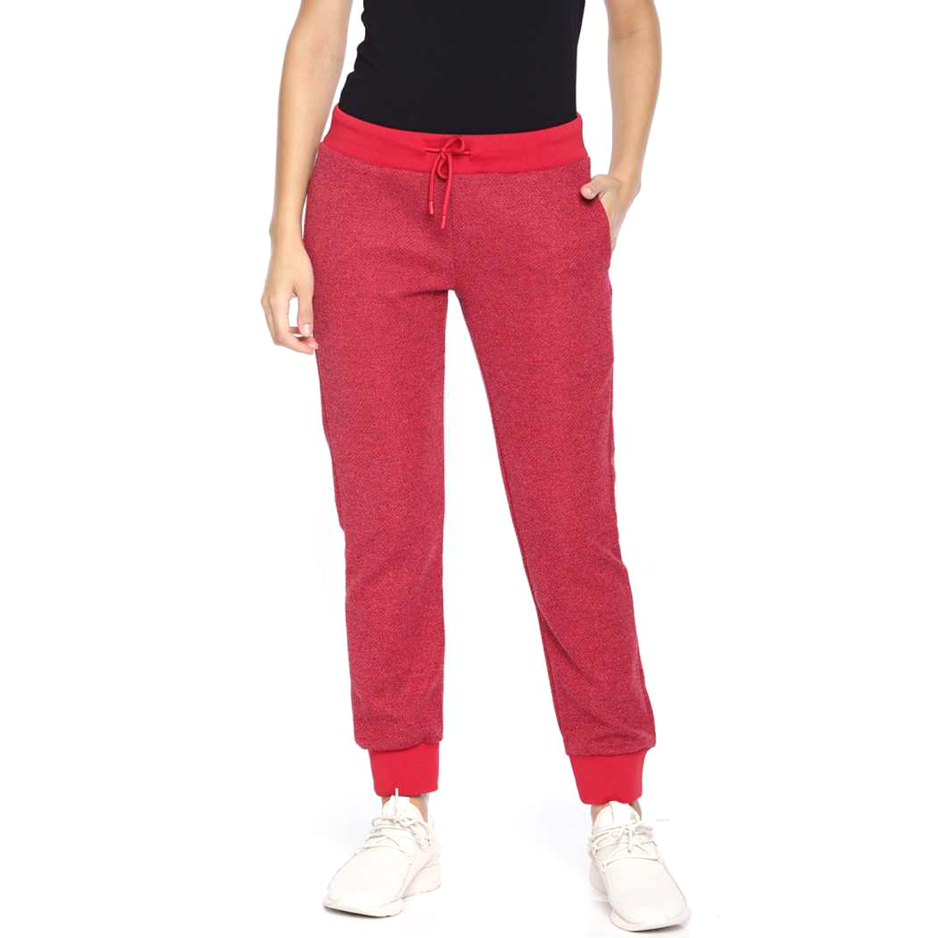 Solid Red Track Pants