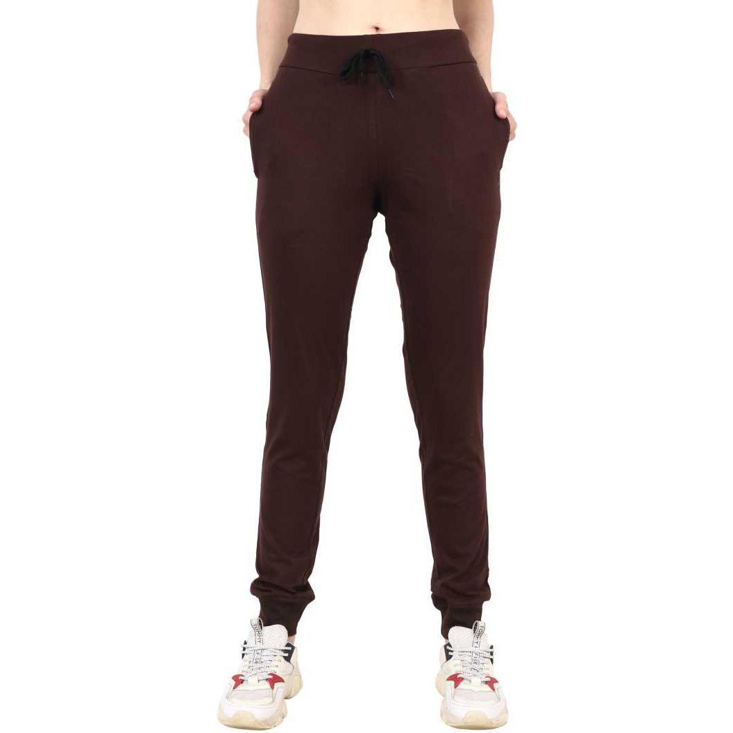 Brown Running Wear Track Pants