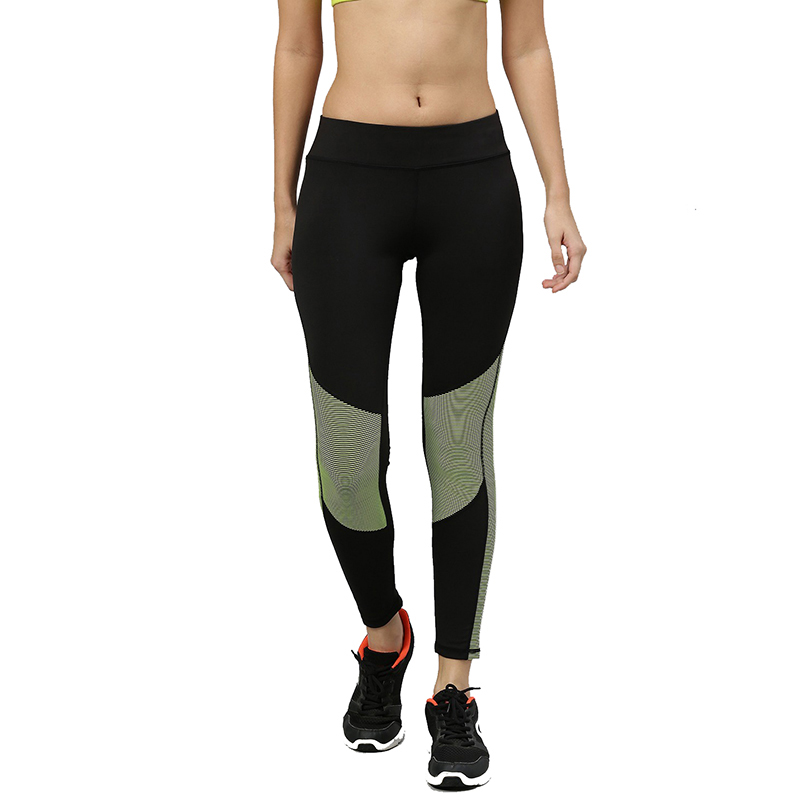 Black & Red Colorblock Breathable Leggings