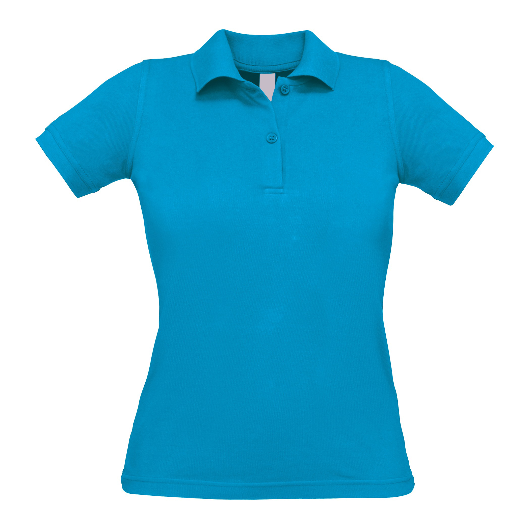 Skinny Feminine Cut Short Sleeved Polo Shirt